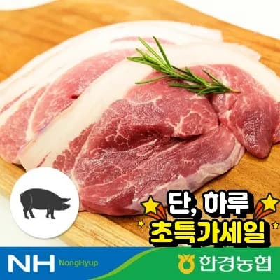 제주산 흑돼지 앞다리 1kg 농식품바우처 19,900원