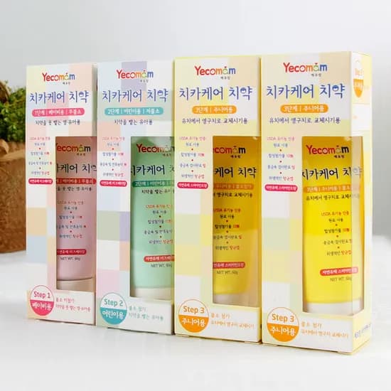 예꼬맘 치약 4종 60g 4개(보답쿠폰적용) 4,410원