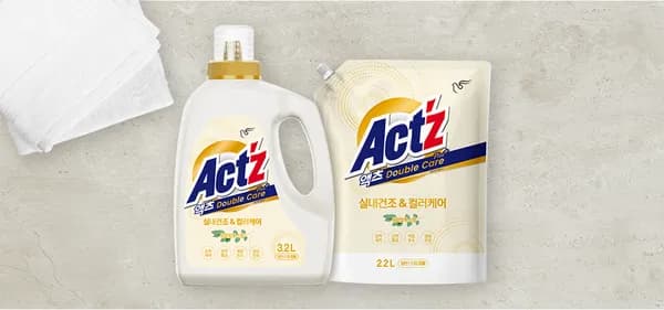 액츠 더블케어 플러스 세탁세제 4종 (택1) (2.2L 1개) 5,695원