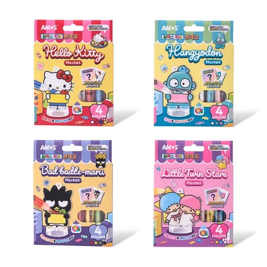 아모스 산리오 글라스데코 4종 24,500원 무배
