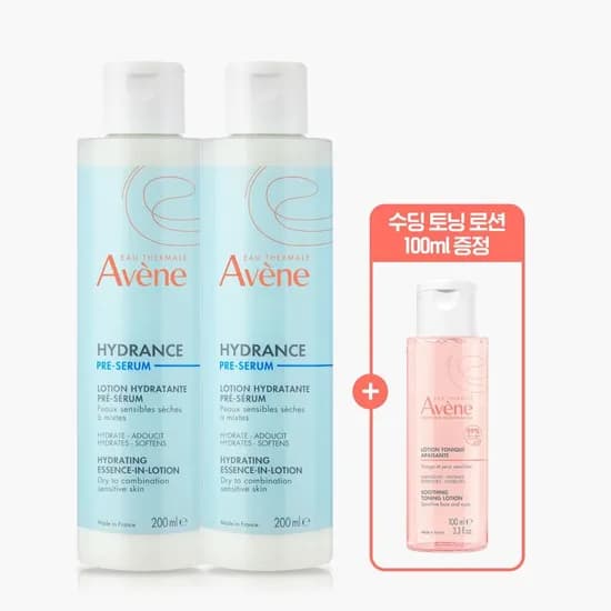 아벤느 이드랑스 에센스 인 로션 200ml 2개  + 수딩 토닝 로션 100ml 증정 23,170원