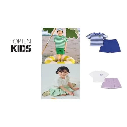 탑텐키즈 쿄니 쿨에어 반팔 셋업 8,190원