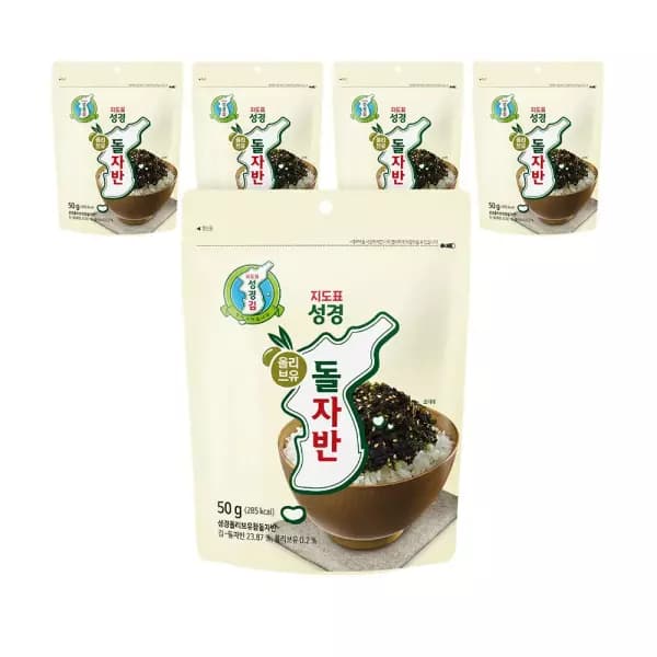 성경김 올리브유 참돌자반 50g x 5봉 6,280원(카페머니)/임박26.10.28