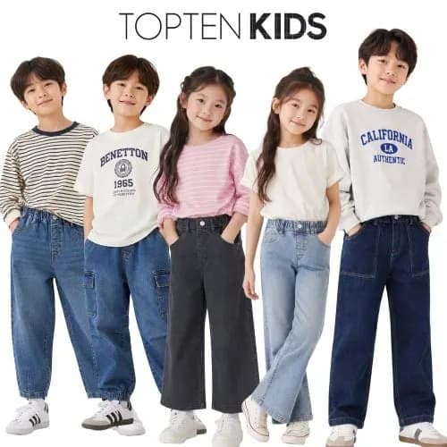 탑텐키즈 남아 여아 데님팬츠 모음 10,444원