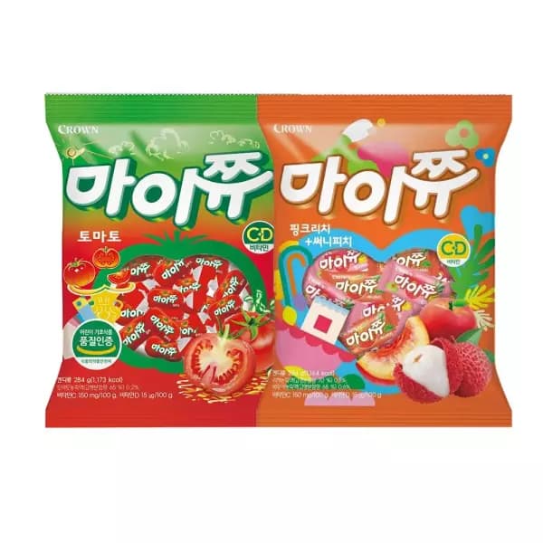 마이쮸 토마토맛+핑크리치&써니피치 2봉 9,730원 무배