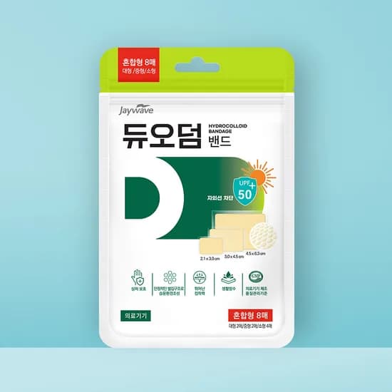 듀오덤 밴드, 혼합형, 8매입, 1개 3,800원