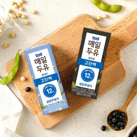 매일유업 고단백 플레인 24팩 + 검은콩 24팩 28,800원