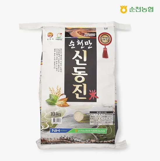 국내산 신동진 쌀 10kg (당일도정 백미/ 순천농협) 33,900원