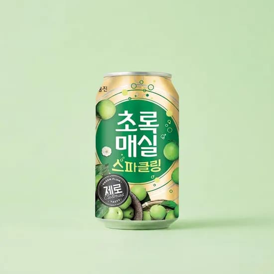 초록매실 스파클링제로 345ml 24개 12,000원 무배
