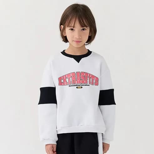 베베쥬 스탠딩 배색 맨투맨 2,910원