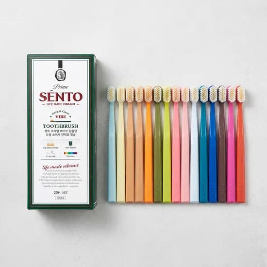 센토 프라임 초미세 탄력모 칫솔 20개 7,730원
