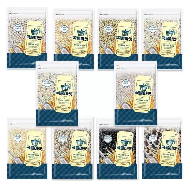 곡물마켓 현미, 귀리 외 500g 10종 골라담기 1,890원 무배