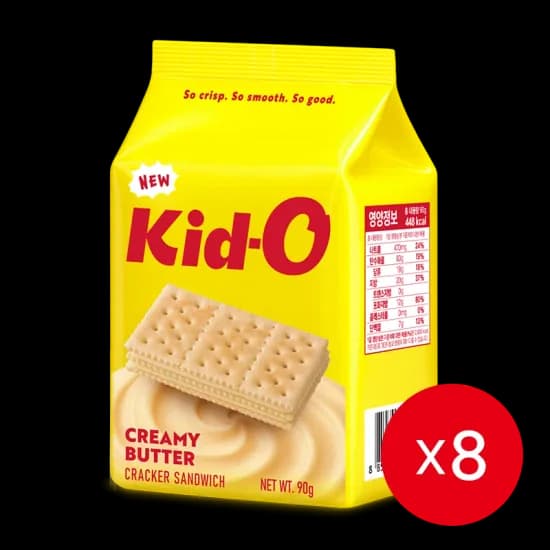 키도 크리미 버터 크래커 샌드위치 90g x 8개 5,244원
