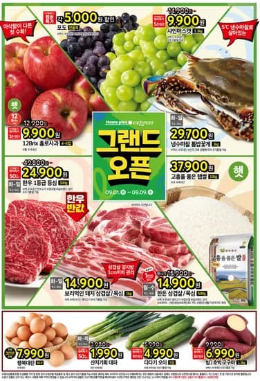 그랜드오픈 9.1-9.9