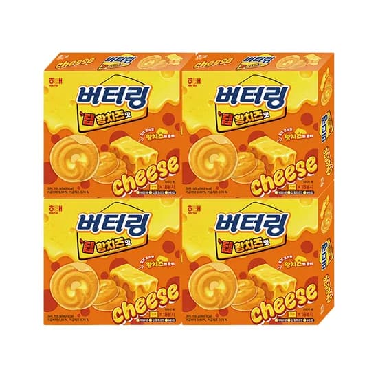 해태제과 버터링 딥황치즈맛 155g 4개 14,500원