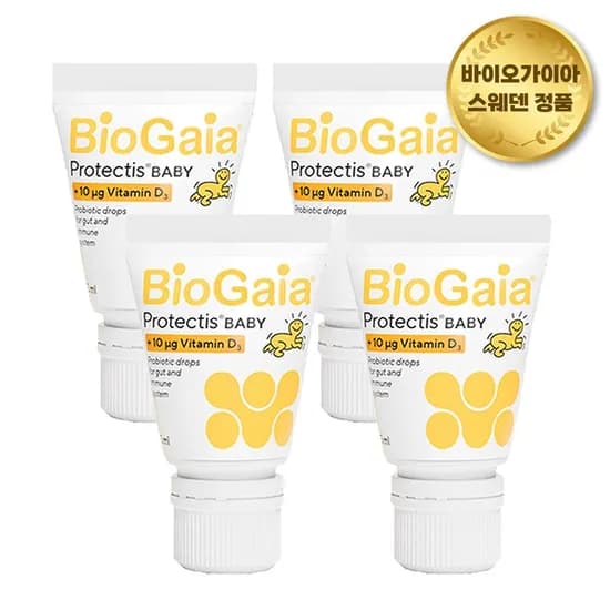 바이오가이아 아기 유산균 비타민D 10ml 이지드롭 4개