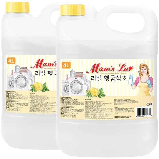 맘스럽 리얼 헹굼식초, 4L, 2개, 4,130원