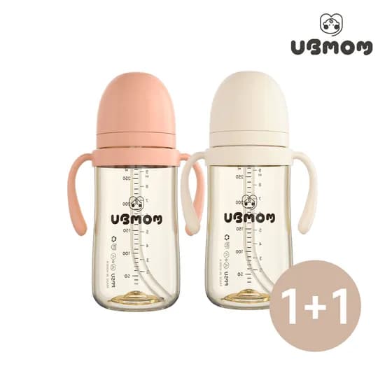 유비맘 시그니쳐 PPSU 역류방지 유아 빨대컵 280ml 1+1 29,900원