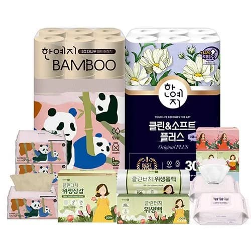 한예지 클린앤소프트 플러스 30m 30롤 2팩 16,800원