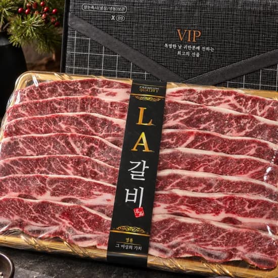 프리미엄 LA 꽃갈비 추석 선물세트 2kg 미국산 초이스등급 88,290원