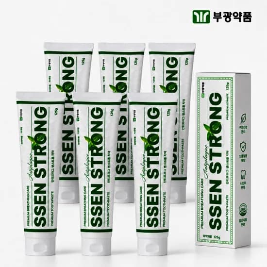 부광약품 안티프라그 고불소 민트향 치약 125g 6개 20,900원