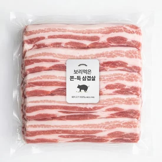 따봉프레쉬 보리먹은 숙성 흑돼지 삼겹살 500g 2개 12,490원