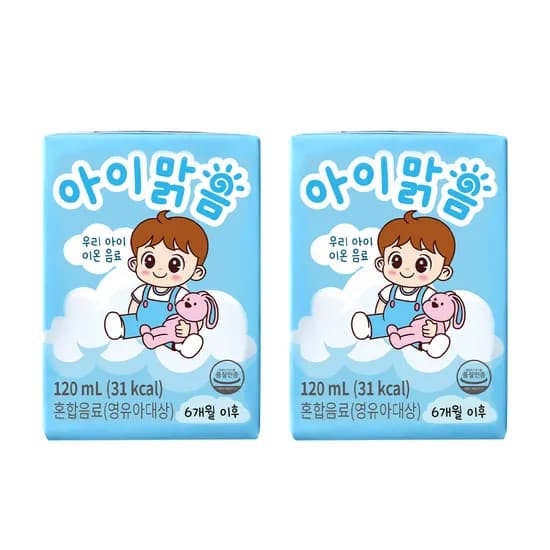 아이맑음 아기이온음료 120ml 24개 12,900원