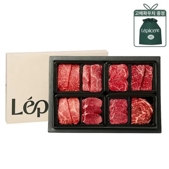 참단한우 1+등급 팔마카세 2호세트 0.8kg 140,050원