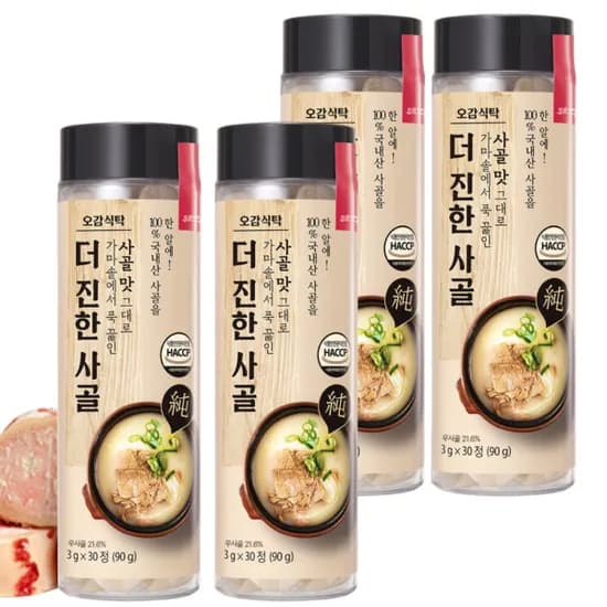 오감식탁 더진한 사골 코인육수 30정×4병 13,970원