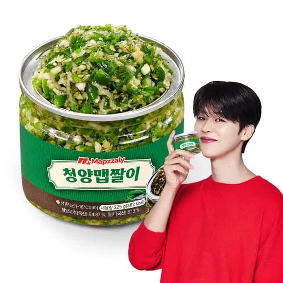 셰프애찬 수제 청양 맵짤이, 매콤알싸한, 225g, 2통 7,990원