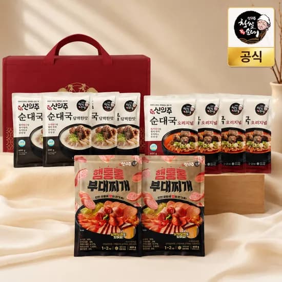 신의주찹쌀순대 순대국 선물세트 10팩 34,930원