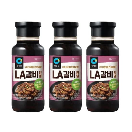 청정원 LA갈비양념 500g 3개
