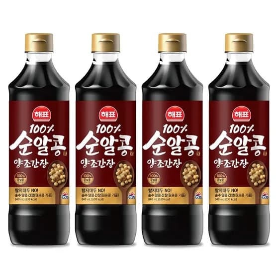 해표 순알콩 양조간장 840ml 4개 7,300원