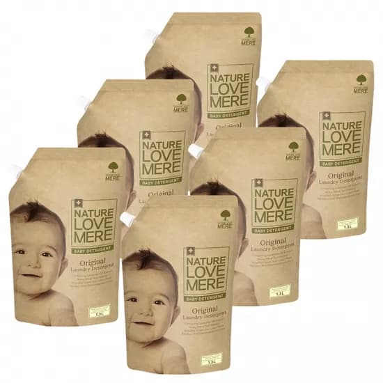 네이쳐러브메레 3+3 아기 세탁세제 리필 1300ml 총 6개 17,500원
