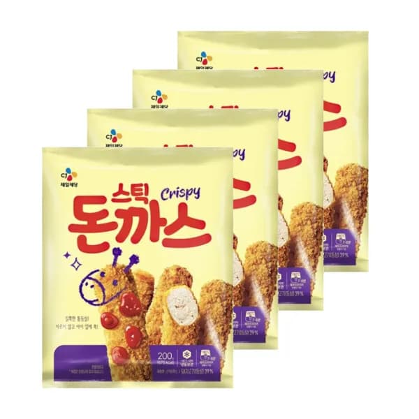 CJ제일제당 스틱돈까스 200g 4개 12,100원