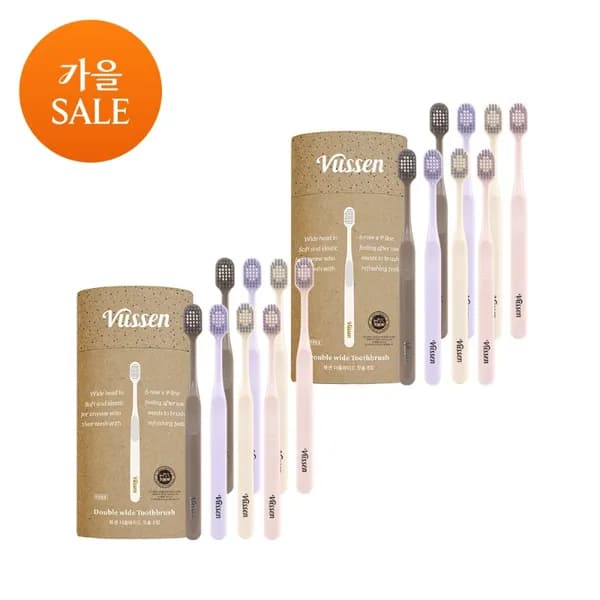 뷰센 더블와이드 칫솔 16개 파스텔 에디션 31,200원