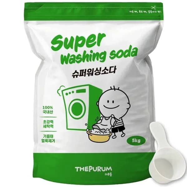 더푸룸 탄산 워싱소다 5kg 기름때, 찌든때 소다 가루세제 3,870원