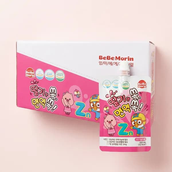 뽀로로 아연면역음료 딸기맛 100ml 10개 3,730원