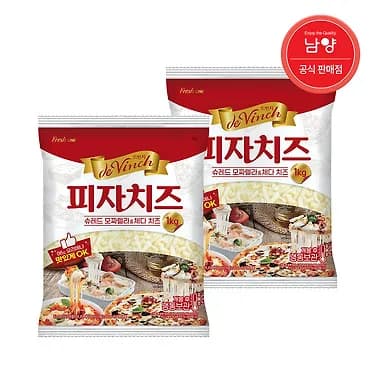 드빈치 피자치즈 1kg 2개 22,320원