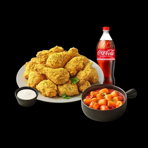 BHC 뿌링클 + 가래떡떡볶이 + 콜라1.25L