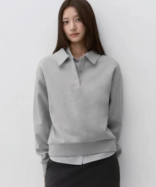 무신사 스탠다드 카라 스웨트셔츠 34,930원