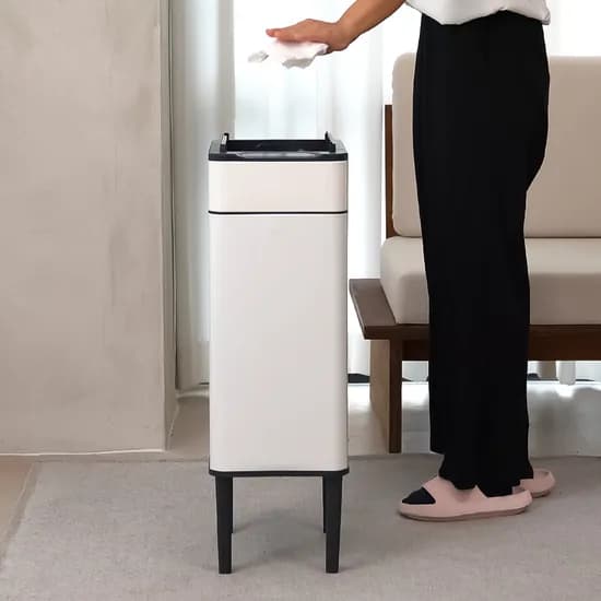 모던 스마트 자동 센서 냄새차단 기저귀 쓰레기통 종량제 호환 휴지통 O에디션 30L 크림화이트 112,000원