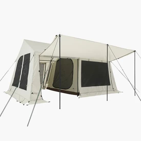 로고스 글램베이직 와이드 리빙쉘 캐빈 텐트 사계절 그늘막 4인용