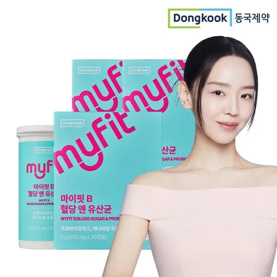 동국제약 마이핏B 혈당 앤 유산균 혈당케어 프로바이오틱스 30캡슐, 3개