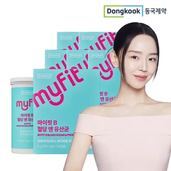 동국제약 마이핏B 혈당 앤 유산균 혈당케어 프로바이오틱스 30캡슐, 6개