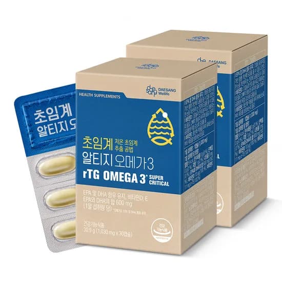웰라이프 초임계 알티지 오메가3 30캡슐, 2개