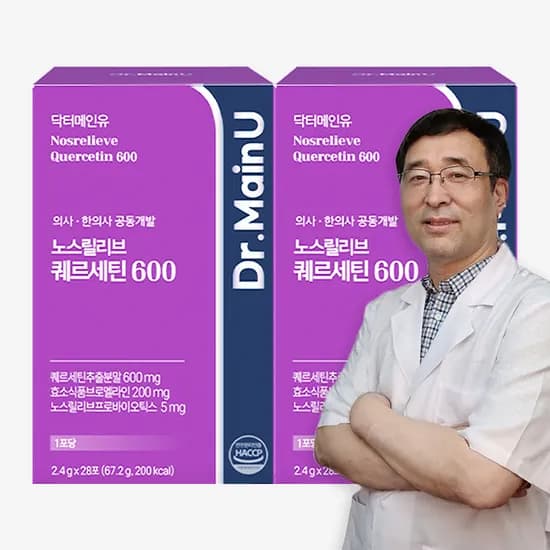 닥터메인유 노스릴리브 퀘르세틴 600 브로멜라인 케르세틴 프로폴리스 28포, 2개