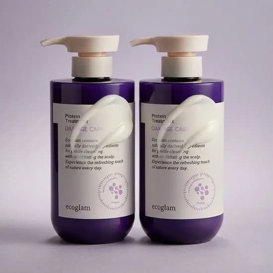 에코글램 데미지 케어 단백질 트리트먼트 플로럴 500ml 2개