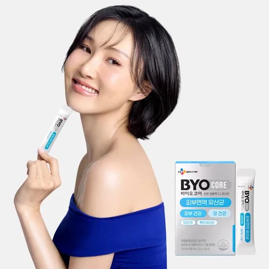 CJ 바이오코어 피부면역 유산균 / 100억보장 부자유산균 화사 유산균 30포, 1개