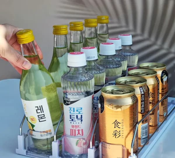 음료수디스펜서 냉장고 음료디스펜서 맥주 캔 트레이 키친핏 3단